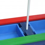 Masuta copii cu Bancute Curcubeu din lemn si Cutii cu Nisip - Bancuta cu Masuta Axi pentru Picnic si Activitati 2 in 1 cu recipente pentru nisip si apa Masuta copii cu Bancute Curcubeu din lemn si Cutii cu Nisip - Bancuta cu Masuta Axi pentru Picnic si Activitati 2 in 1 cu recipente pentru nisip si apa